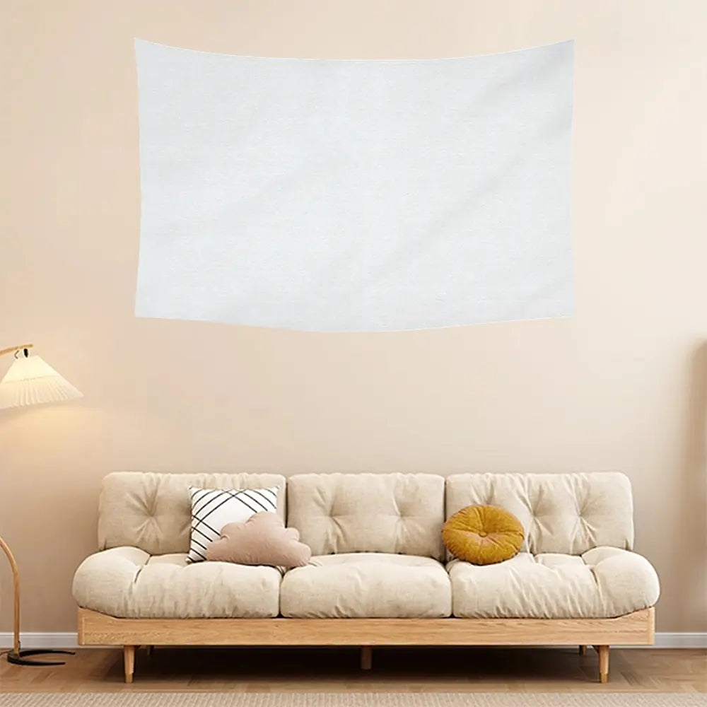 Custom Horizontal Linen-Feel Tapestry Wall Hanging Printed Blanket – Single-Sided Personalized Throw for Home or Gift
