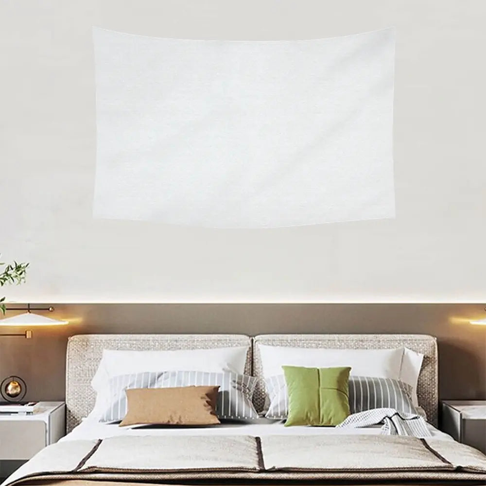 Custom Horizontal Linen-Feel Tapestry Wall Hanging Printed Blanket – Single-Sided Personalized Throw for Home or Gift