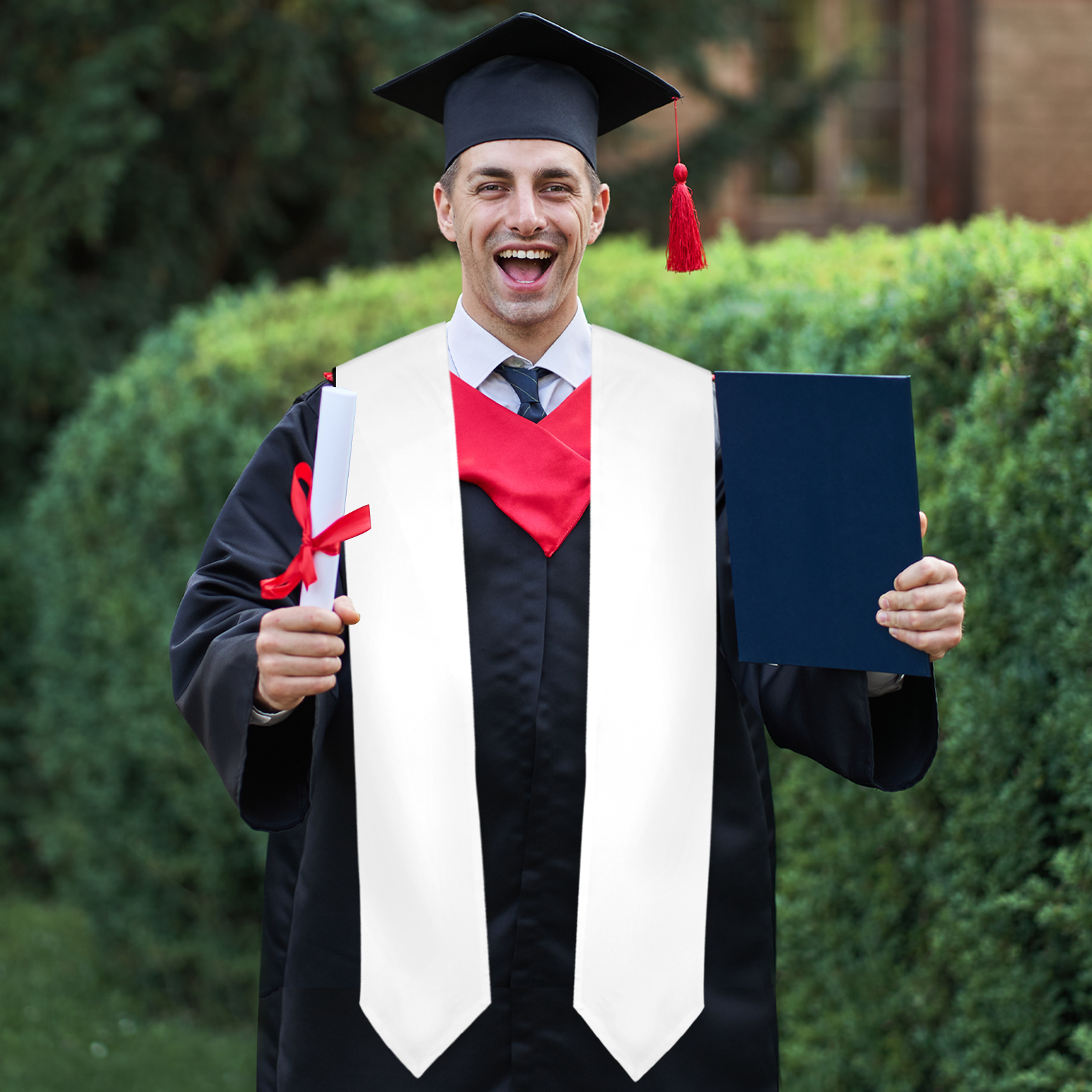Custom Graduation Stole – Personalized Commencement Sash with Logo or Text