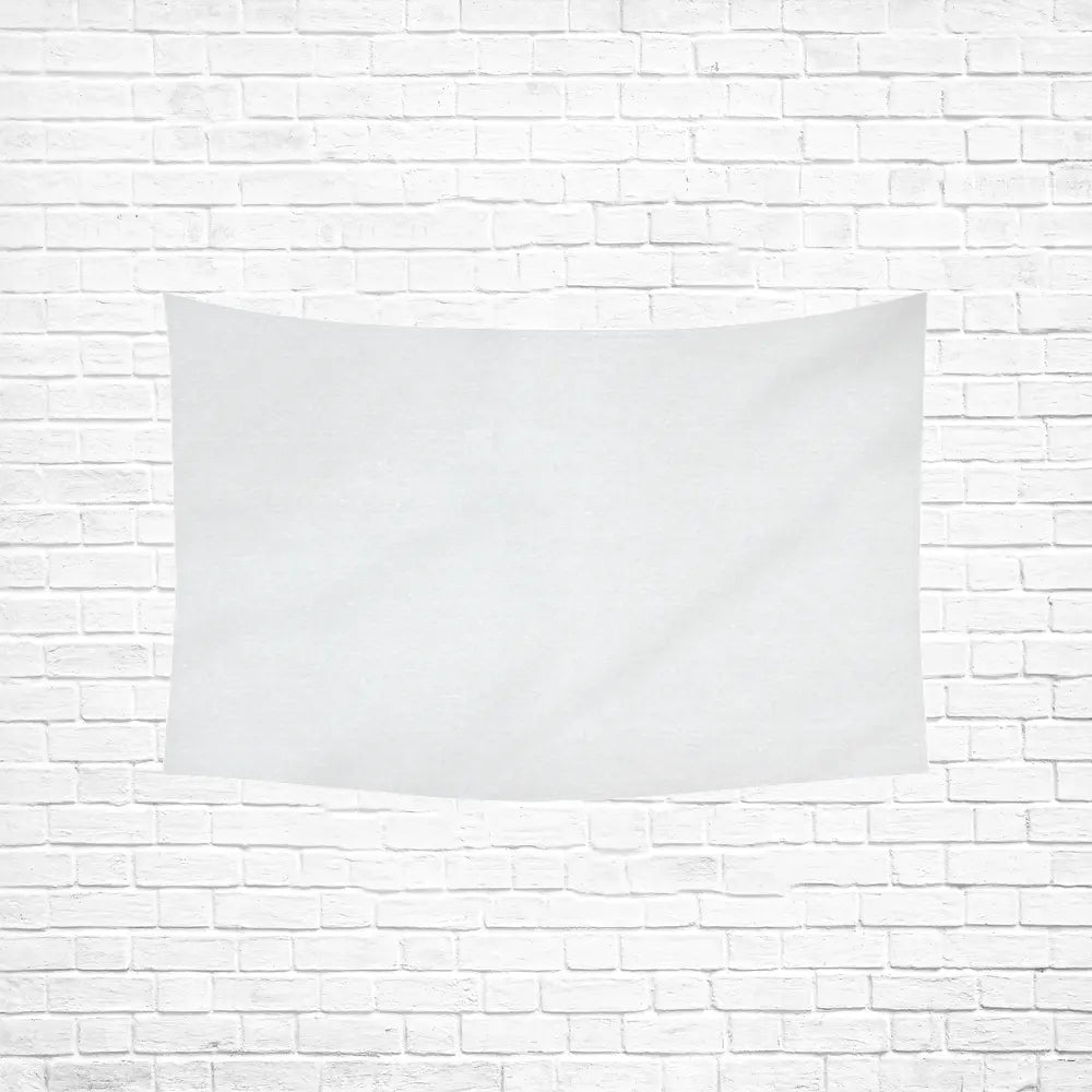 Custom Horizontal Linen-Feel Tapestry Wall Hanging Printed Blanket – Single-Sided Personalized Throw for Home or Gift