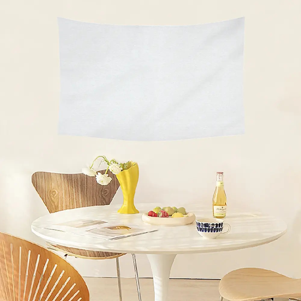 Custom Horizontal Linen-Feel Tapestry Wall Hanging Printed Blanket – Single-Sided Personalized Throw for Home or Gift