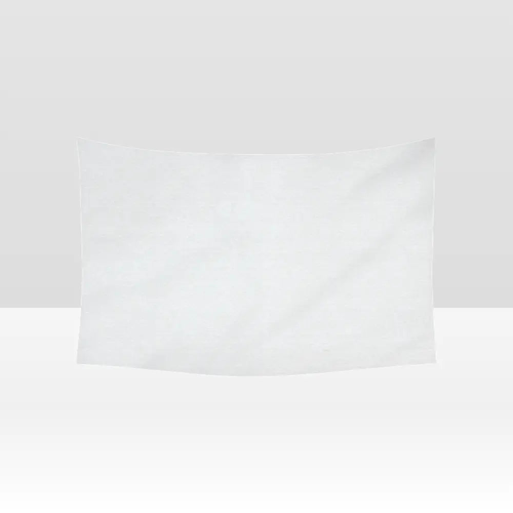 Custom Horizontal Linen-Feel Tapestry Wall Hanging Printed Blanket – Single-Sided Personalized Throw for Home or Gift