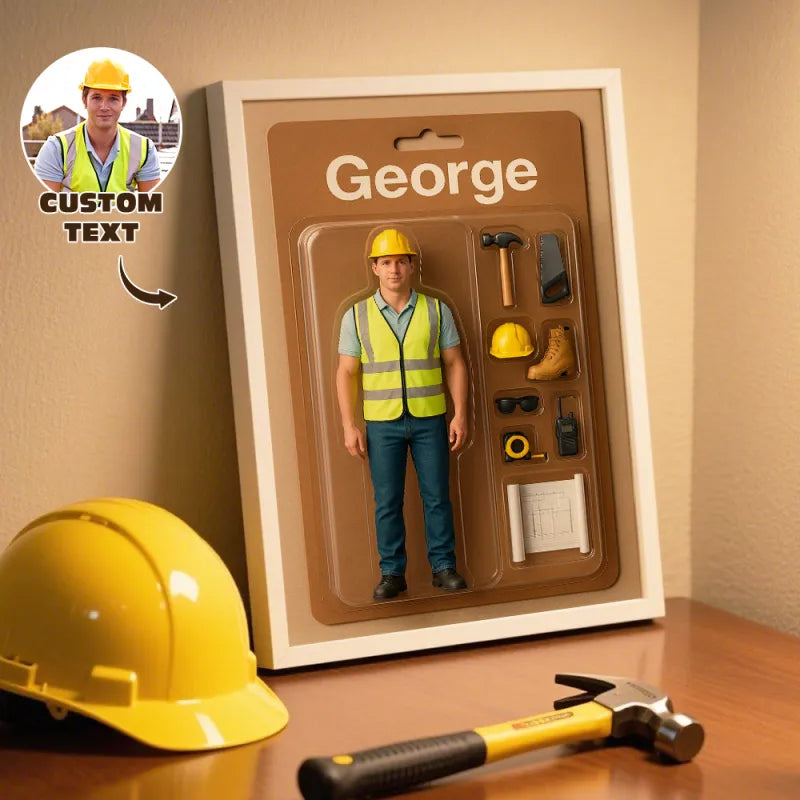 Fully Body Custom Figure Portraits | Personalized Toy Box Art | Custom Photo Frame Decorations Flat Printed Image in Reality