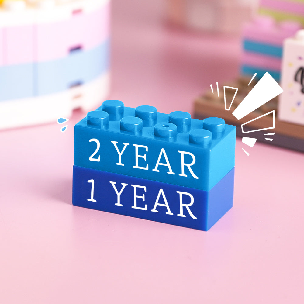 Building Block Gifts Custom Text Induction Gift Company Age Building Blocks Multi-Color Different Size Building Block Gifts